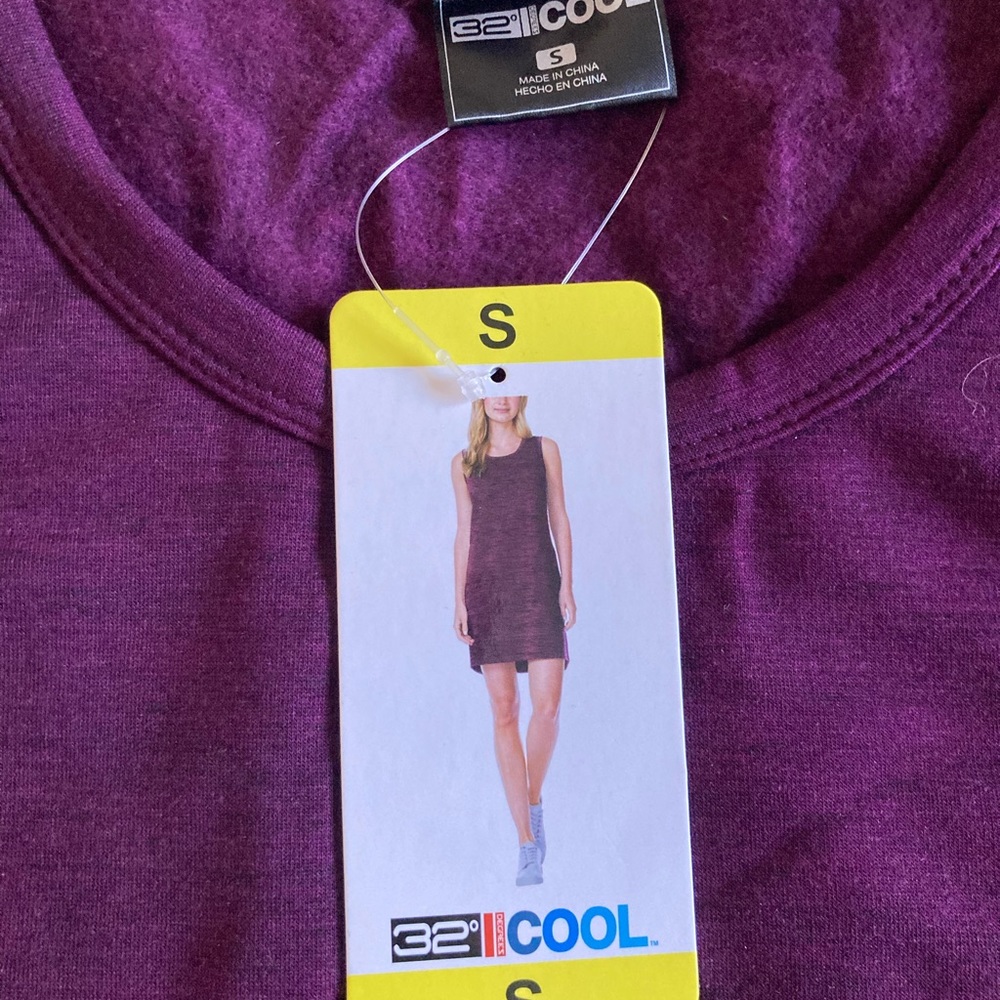 Tshirt dress burgundy size S new with tags